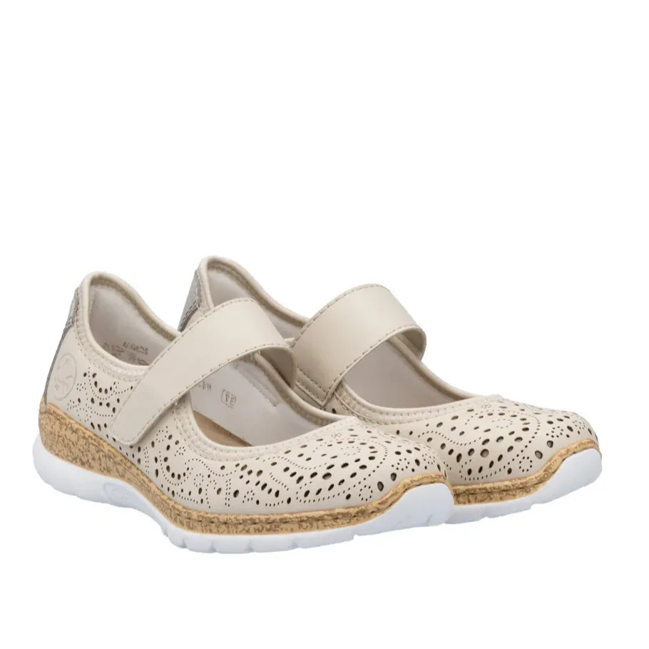 Cushioned Fit RIEKER NIKITA N429960 PERLE - TAUPE