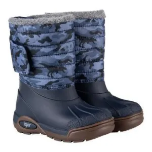 Elegant kids' looks Teen - sized shoes Igor Boy's Topo Ski Camo, Marino