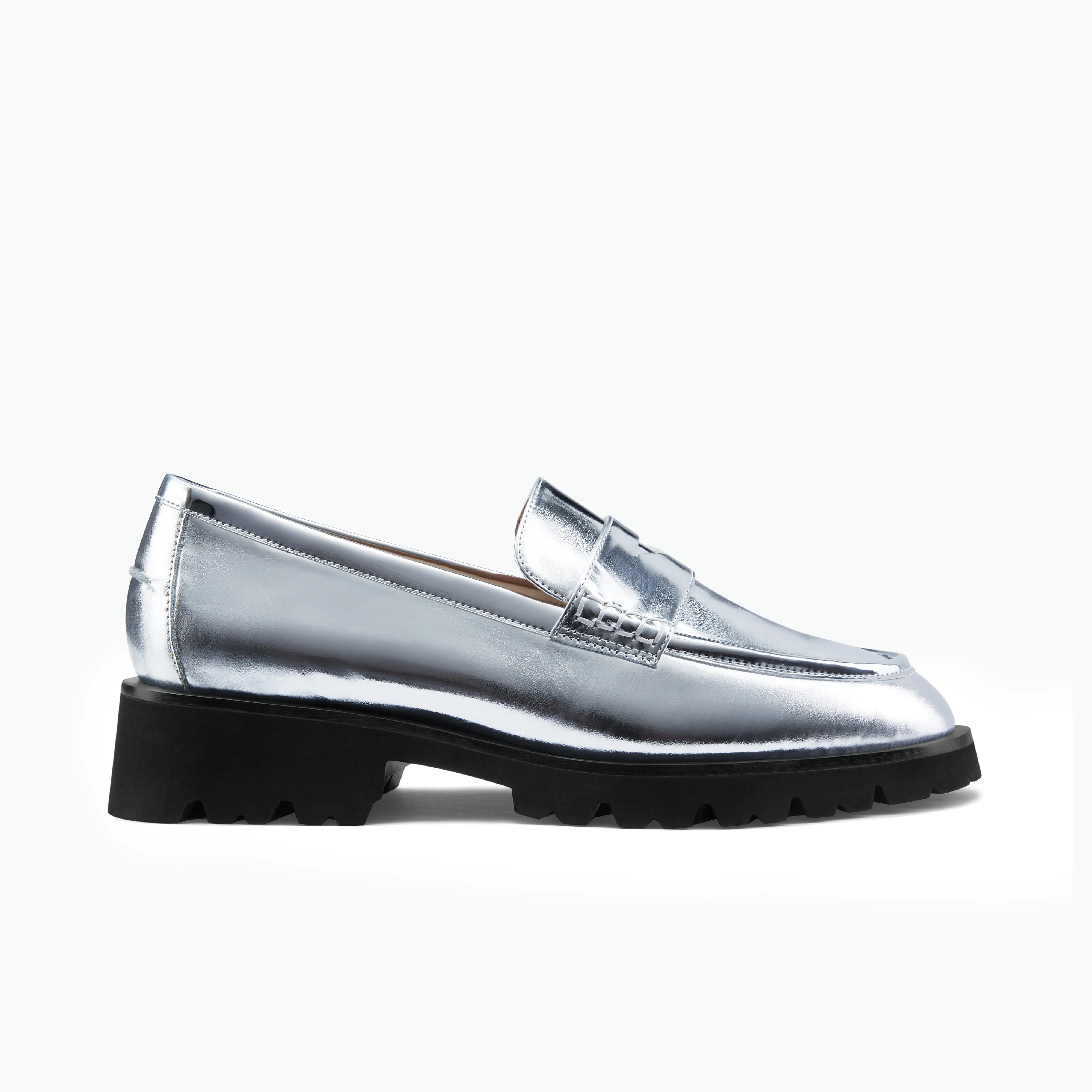Czech Ltd Ed Loafer | Silver leather Foldable Option