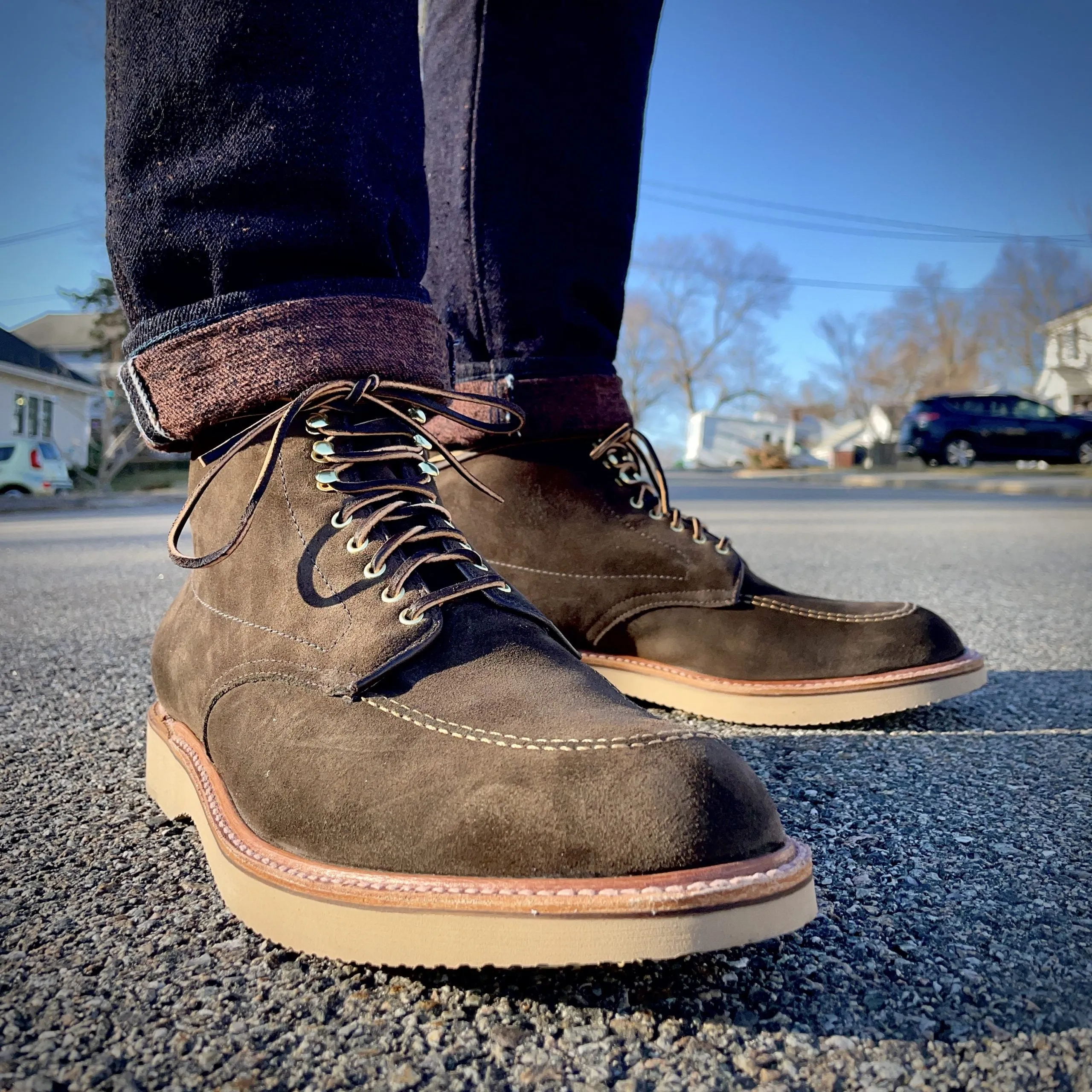 D0938H - Duncan Indy Boot in Loden Suede Chill Proof