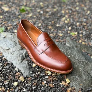 D1235 - Madison Penny in Madison Brown Calfskin Slip On Style