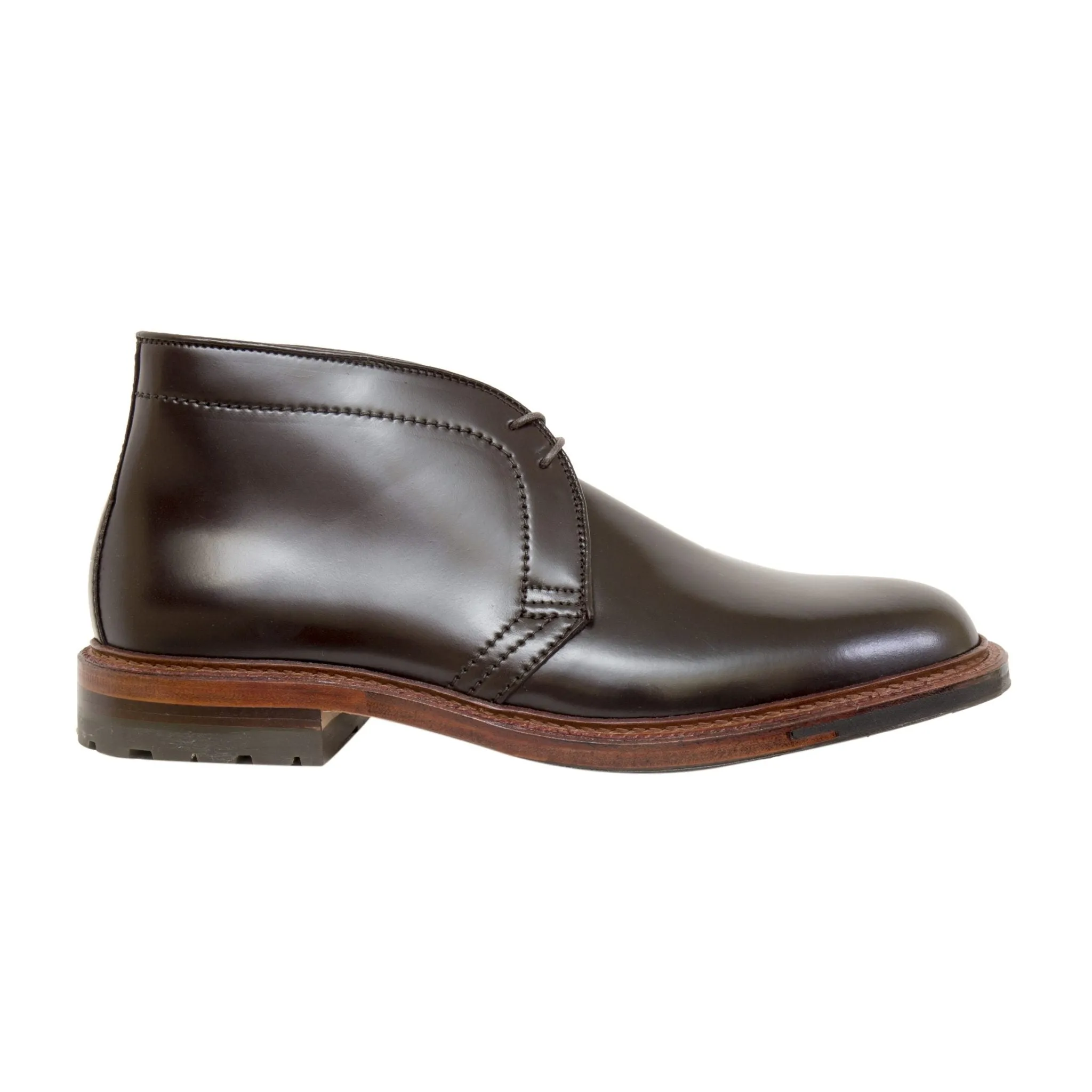 D5706C - Antique Chukka Boot in Color 8 Shell Cordovan hook and loop closure