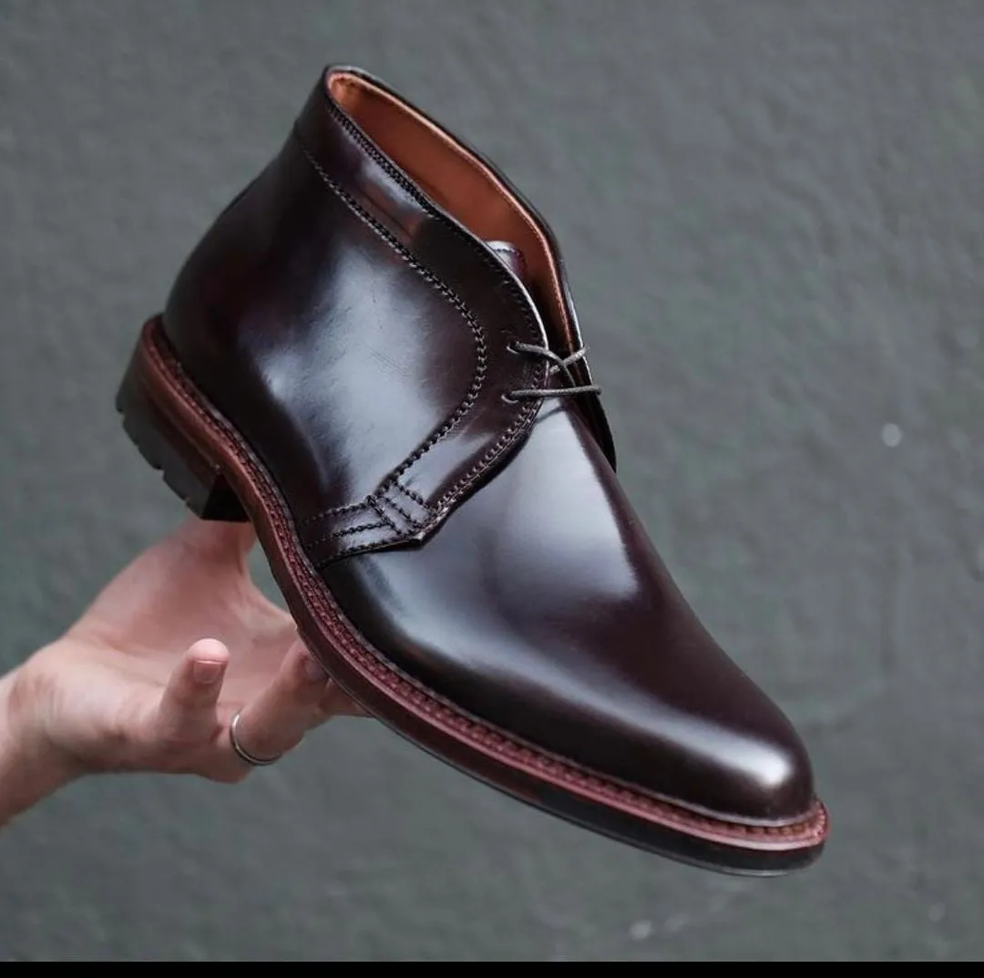 D5706C - Antique Chukka Boot in Color 8 Shell Cordovan Heat-resistant Comfortable Style