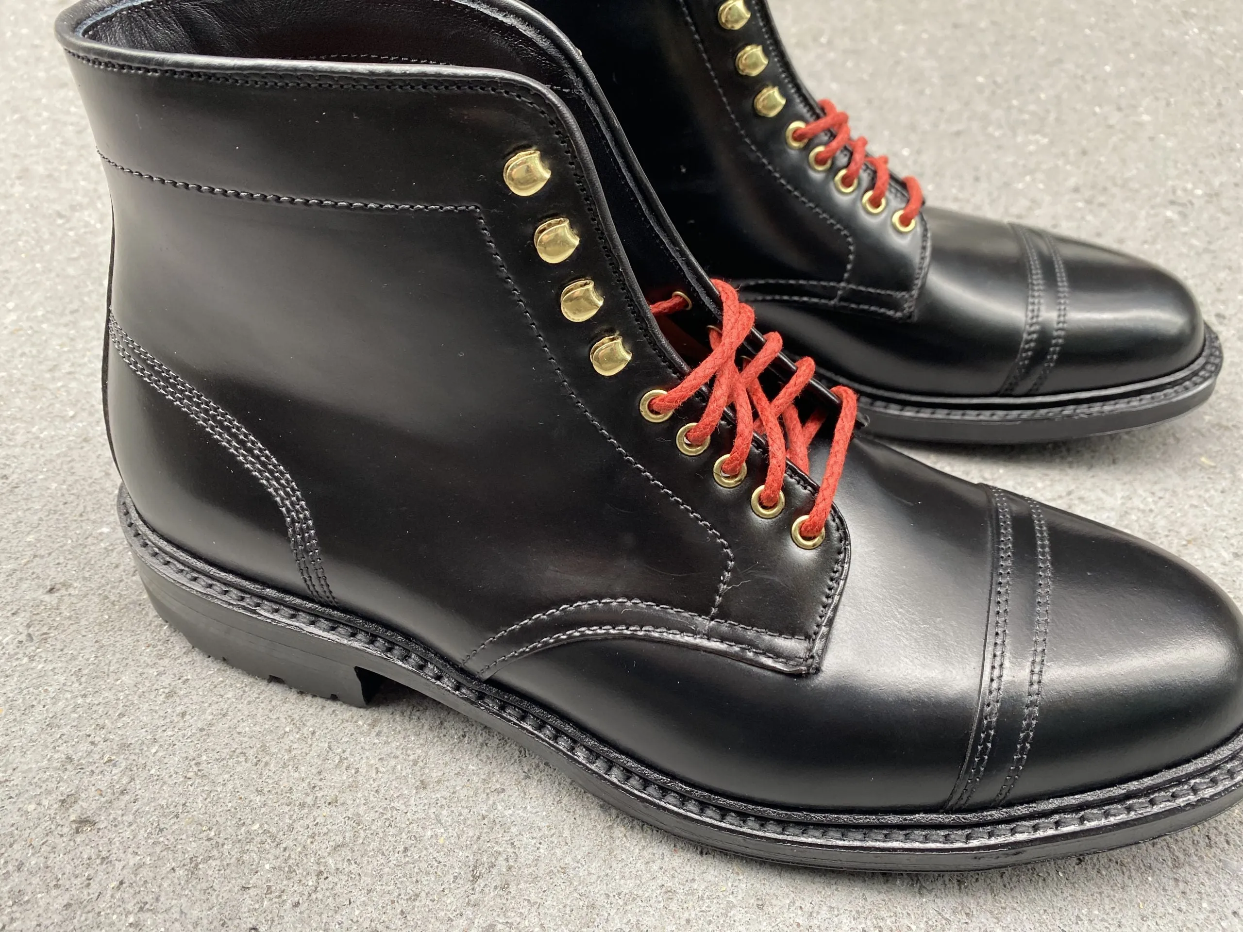 D9867HC- Stitchup 2/2 Boot in Black Shell Cordovan Trendy Protection.
