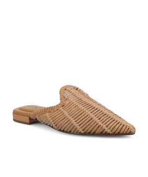 The Goldfinch 15 Woven Slide - Toffee Woven Soft Cushioning Forest Step