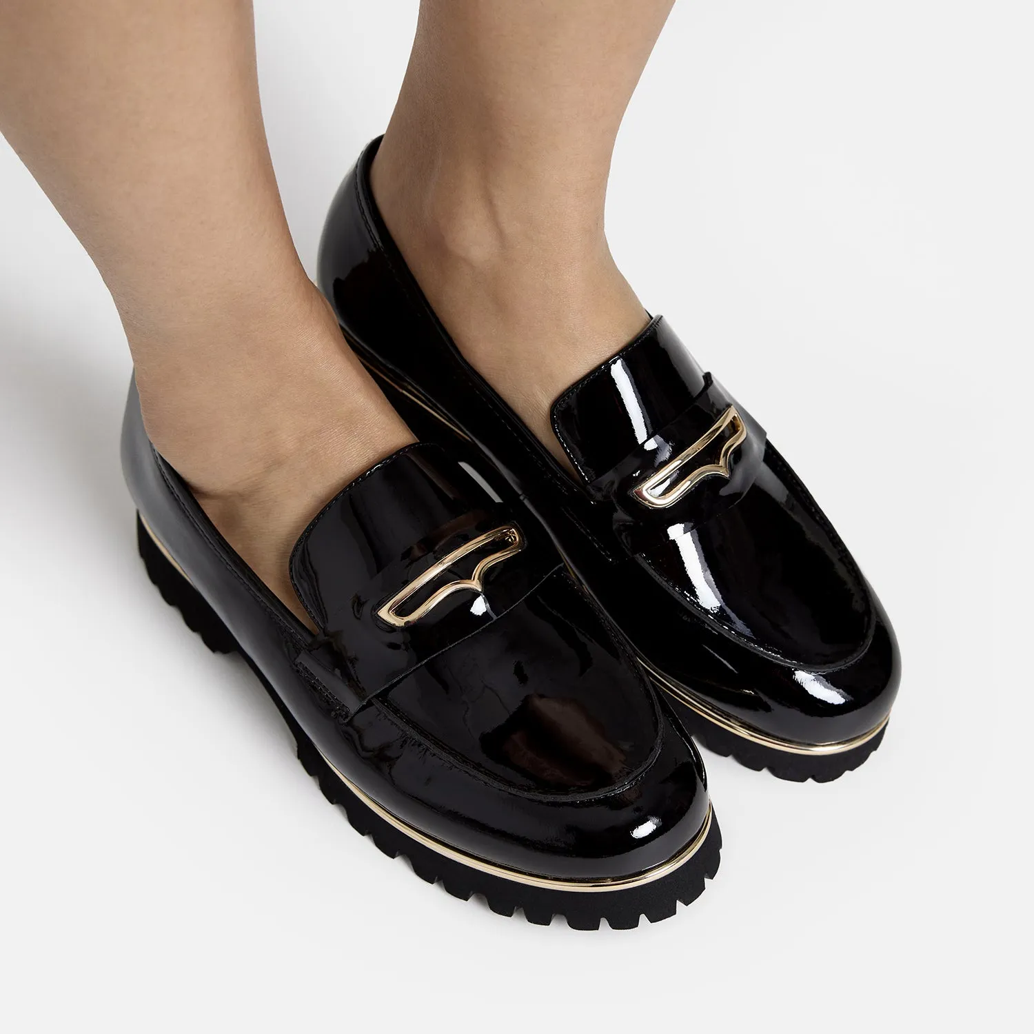 Dallas Loafer | Black Patent Modern Flex Walk