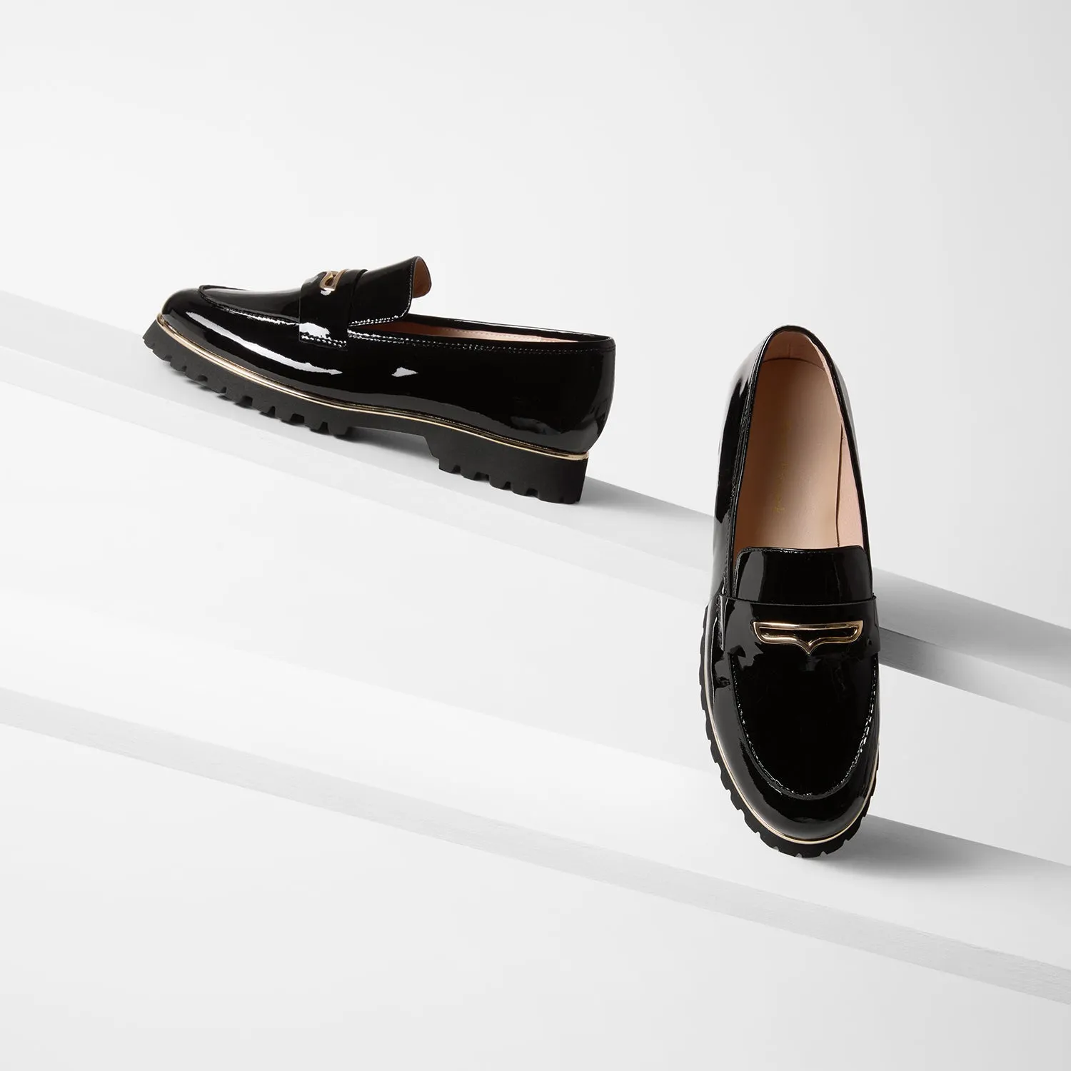 Dallas Loafer | Black Patent Modern Flex Walk