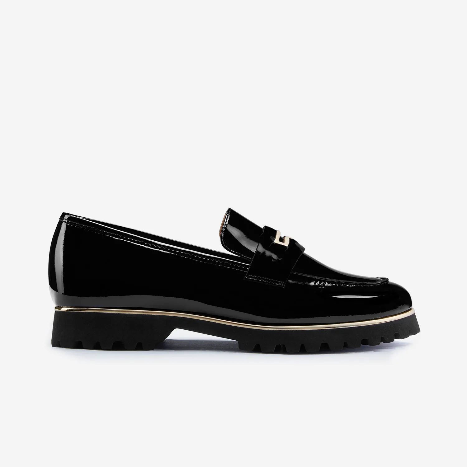 Weekend Walk Casual Wear Dallas Loafer | Black Patent