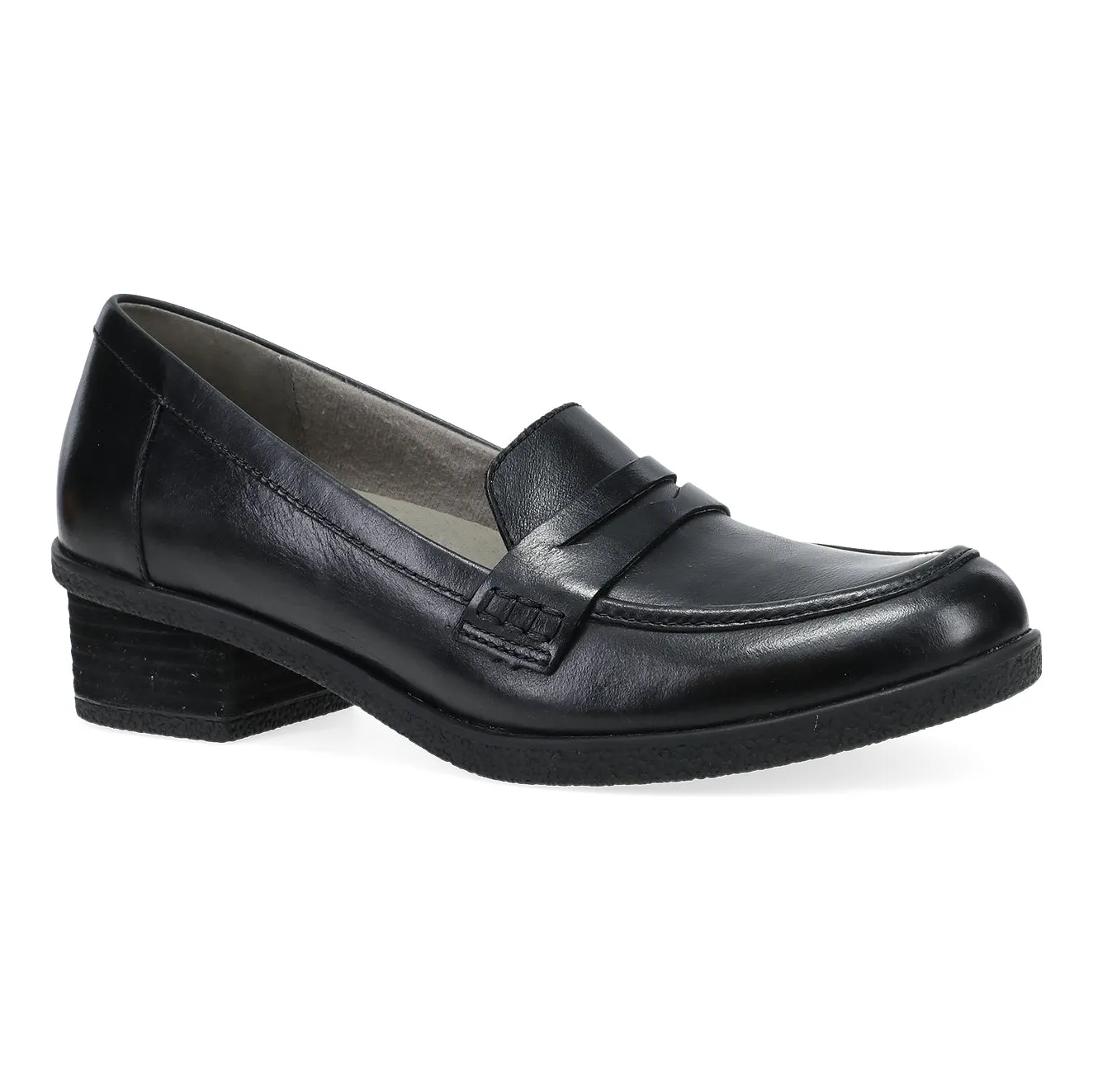 Dansko Danica Wide Black Waterproof Burnished
