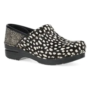Walking Sessions Fitted Design DANSKO PROFESSIONAL - SPOTTED HAIRCALF - BLACK & WHITE