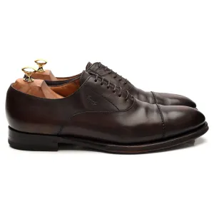 Dark Brown Leather Oxford UK 10 Business Meeting Classic Shape