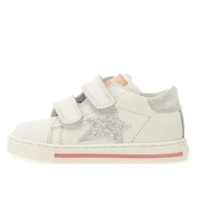 dark colors Falcotto Girl's Sasha Vl Casual Shoes - White / Pink / White