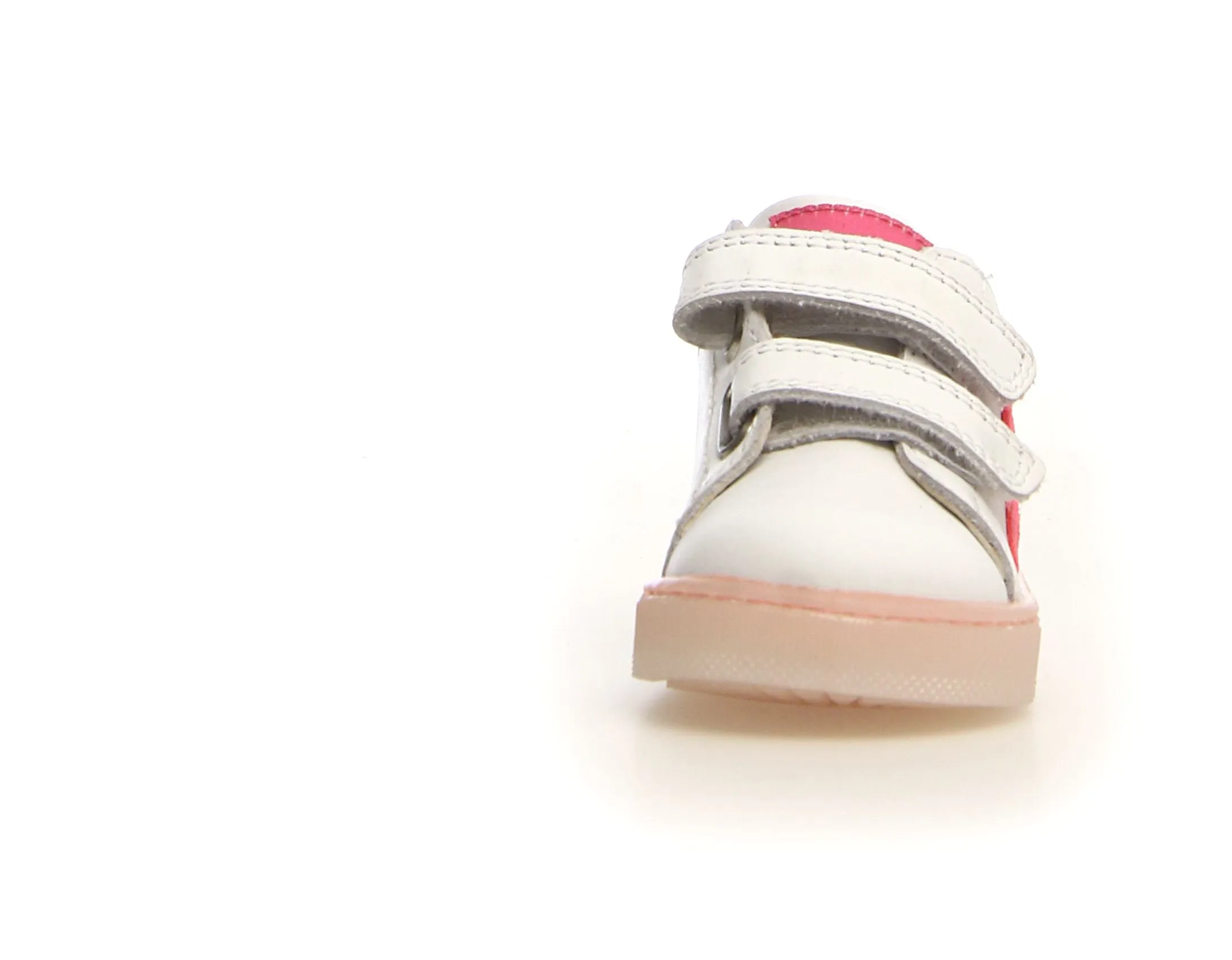 dark colors Falcotto Sasha VL Girl's Leather Sneakers - White/Candy Fluoscerent