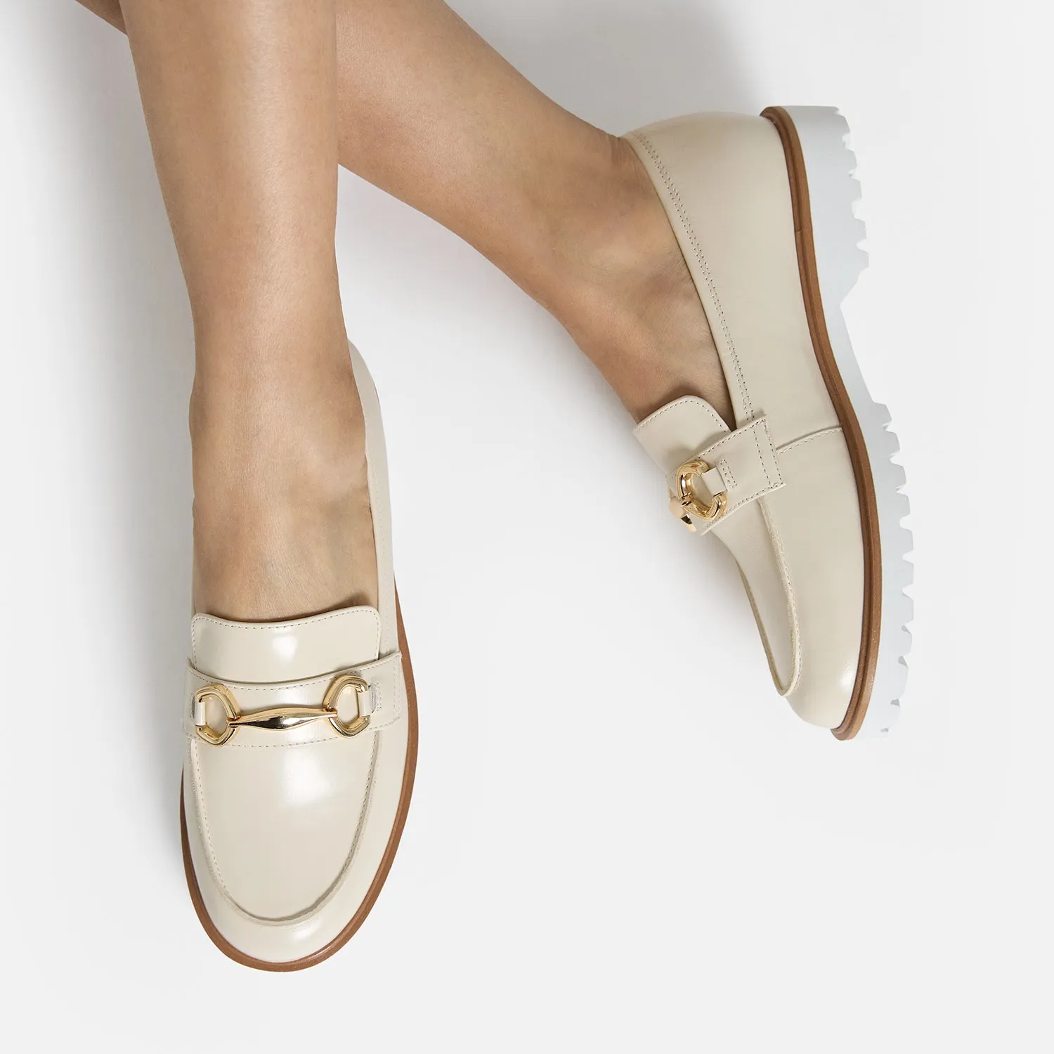 Dawson Loafer | Ivory Leather Quick Step