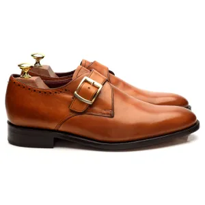 American Shade Charles Tyrwhitt Tan Brown Leather Monk Strap UK 7.5 F