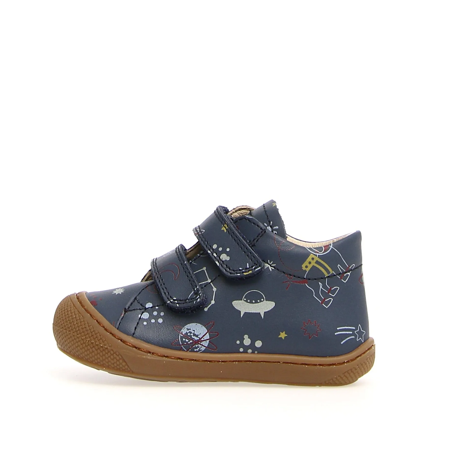 Distinctive Look Naturino Boy's & Girl's Cocoon Vl Calf Natural Space Sneakers - Indigo