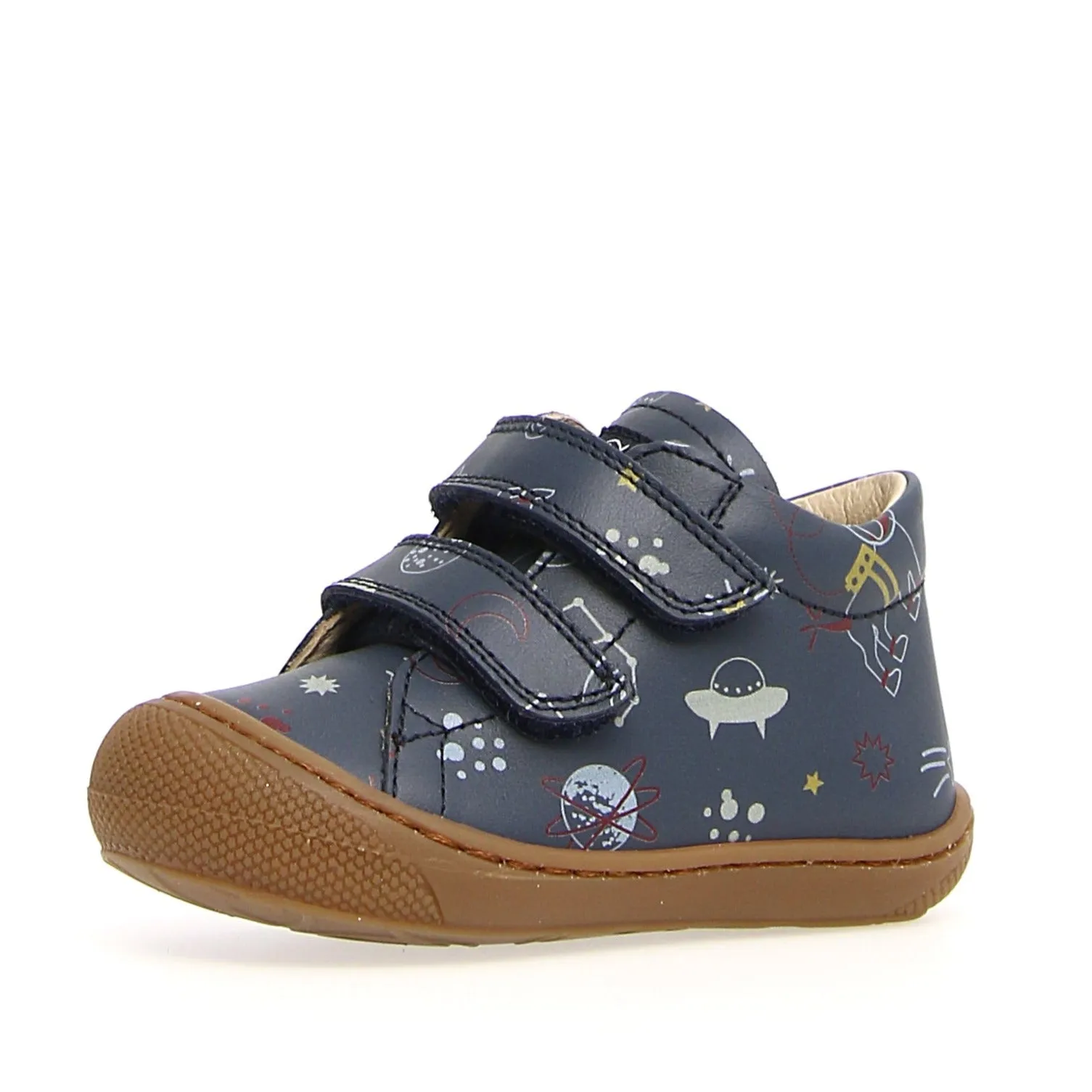 Lightweight kids' shoes Semi - formal kids' wear Naturino Boy's & Girl's Cocoon Vl Calf Natural Space Sneakers - Indigo