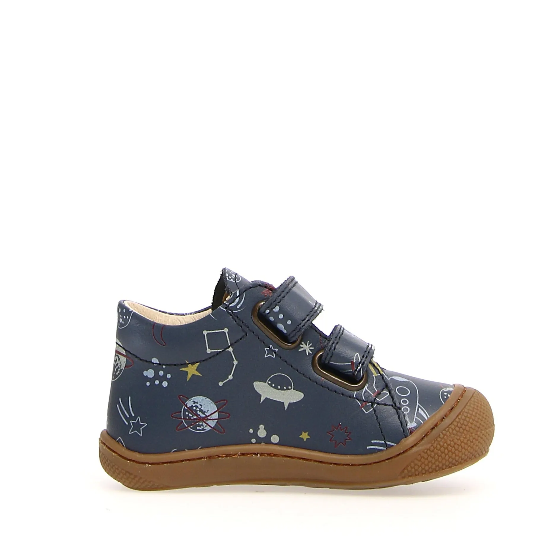Distinctive Look Naturino Boy's & Girl's Cocoon Vl Calf Natural Space Sneakers - Indigo
