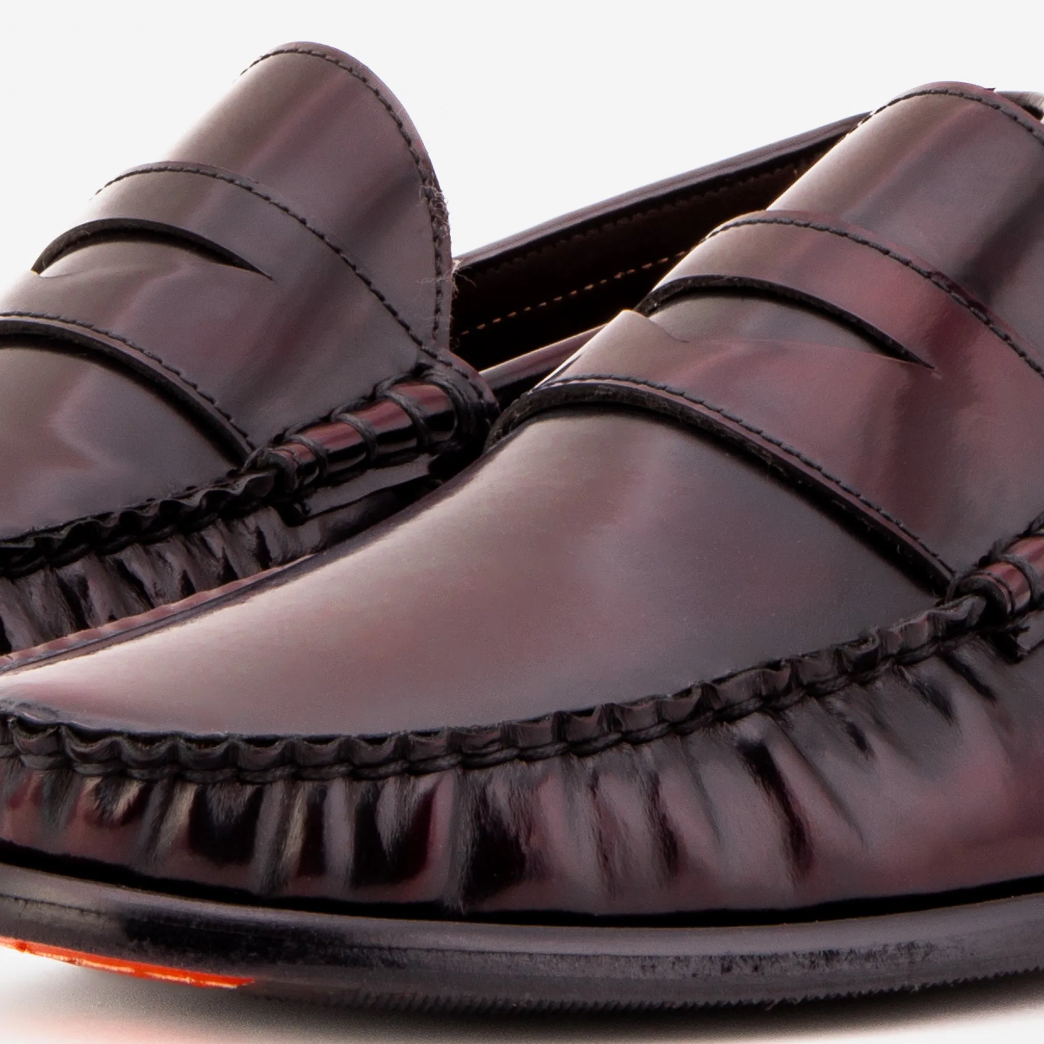 Drop-Zero The Belmont Burgundy Polished Leather Men Loafer