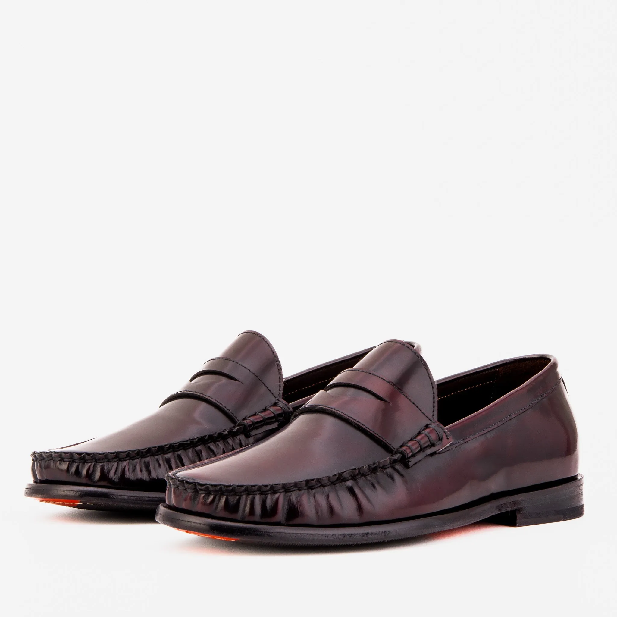 Drop-Zero The Belmont Burgundy Polished Leather Men Loafer