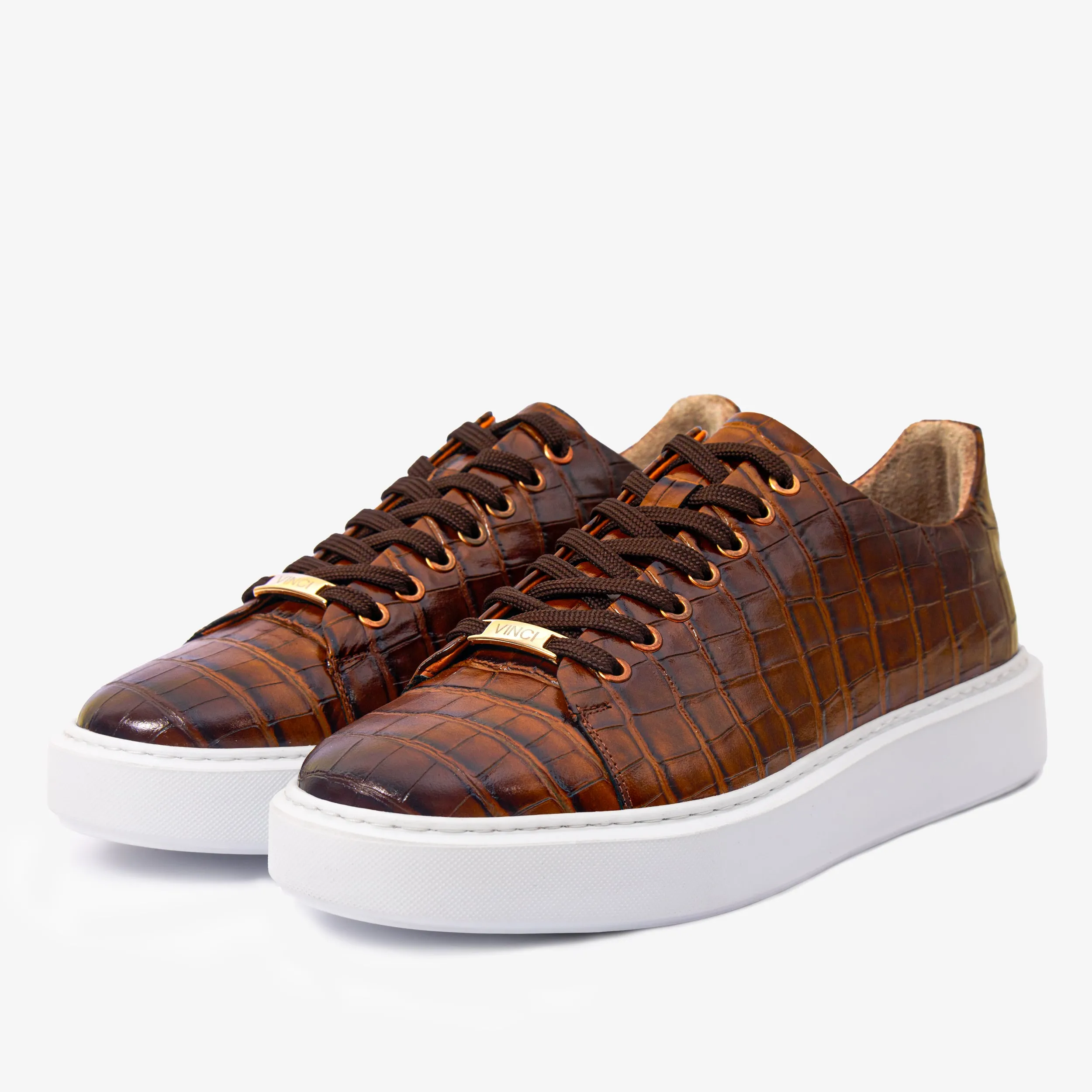 Dual-Tone The Dublin Tan Leather Men Sneaker