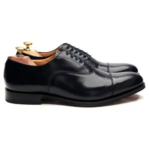 'Dubai' Navy Blue Leather Oxford UK 7.5 G Easy Walking Professional Comfort