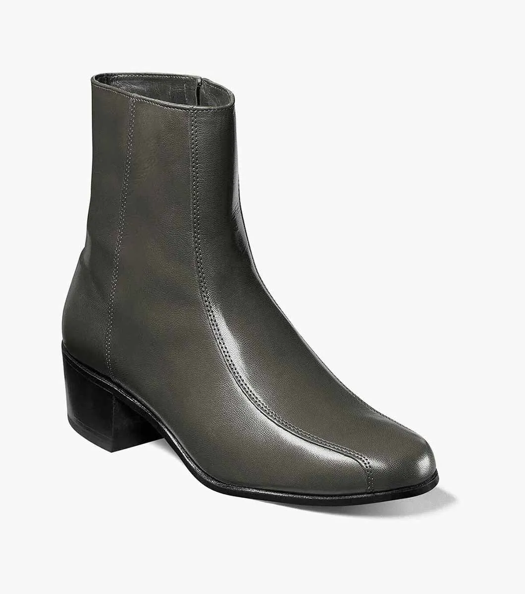 Duke Bike Toe Zip Boot-Gray | Florsheim Luxury Brogues