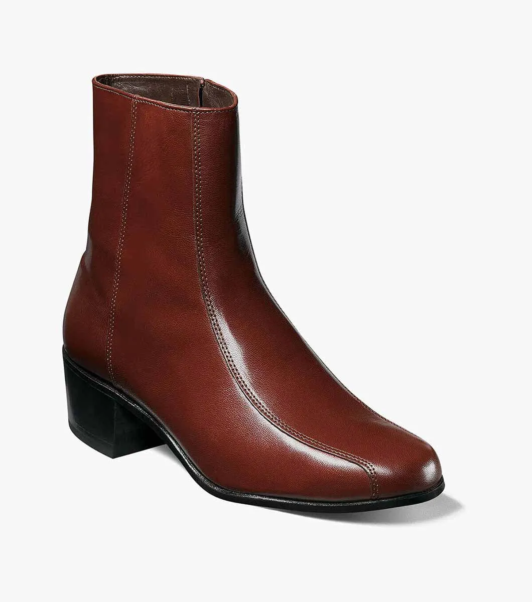 Duke Bike Toe Zipper Boot-Cognac | Florsheim Pure Edge