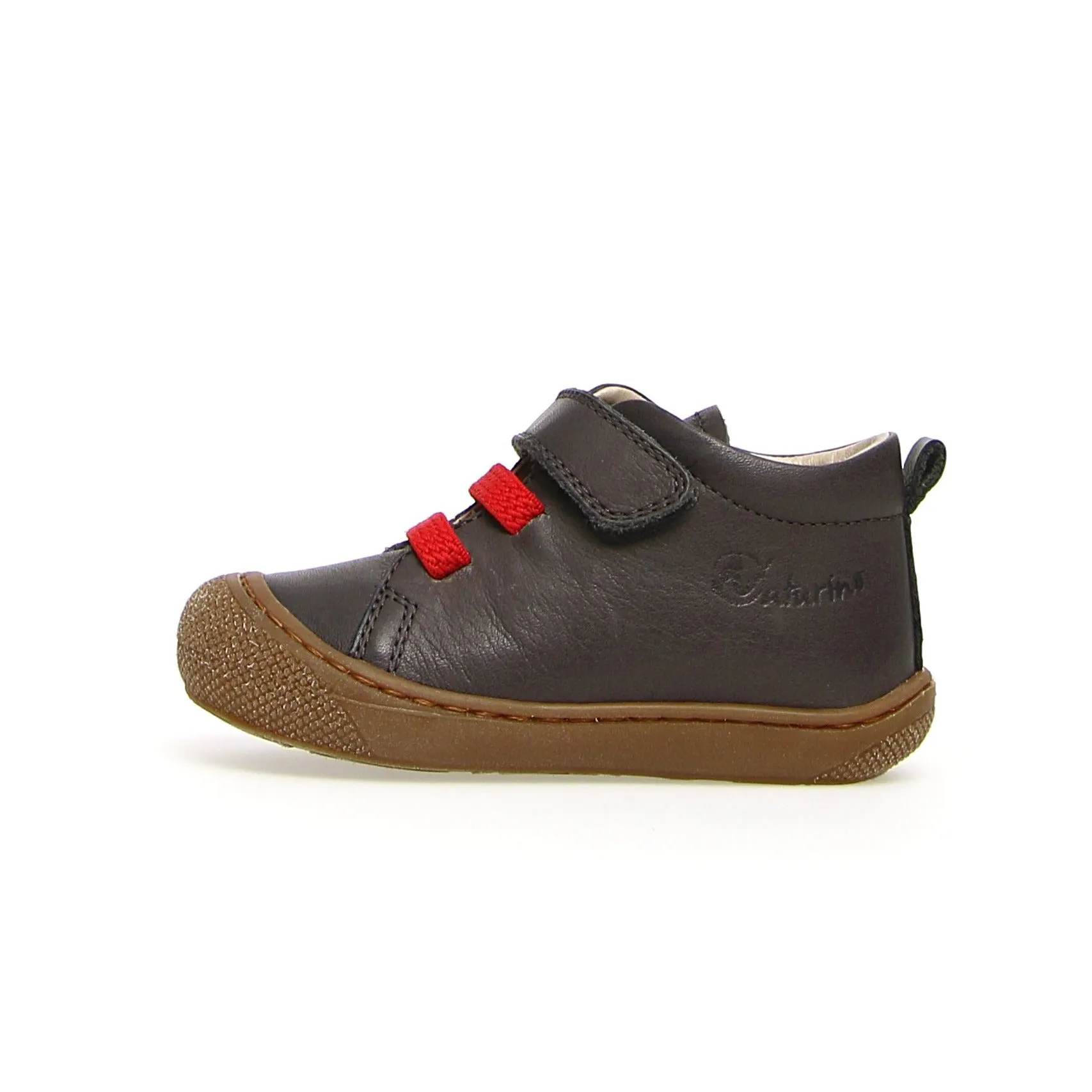 Durable Design Naturino Girl's & Boy's Pichai Nappa Spazz. Sneakers - Anthracite/Red