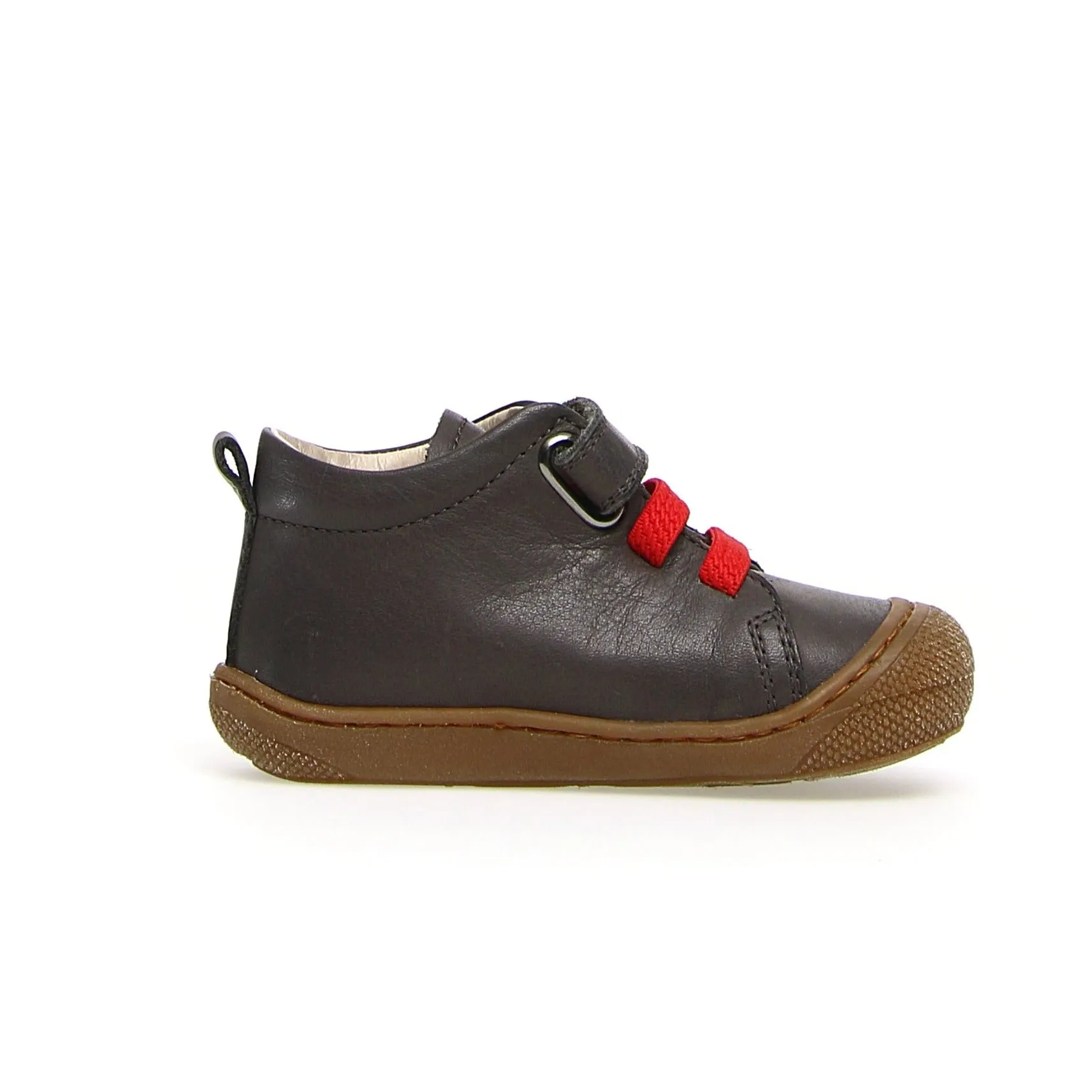 Durable Design Naturino Girl's & Boy's Pichai Nappa Spazz. Sneakers - Anthracite/Red