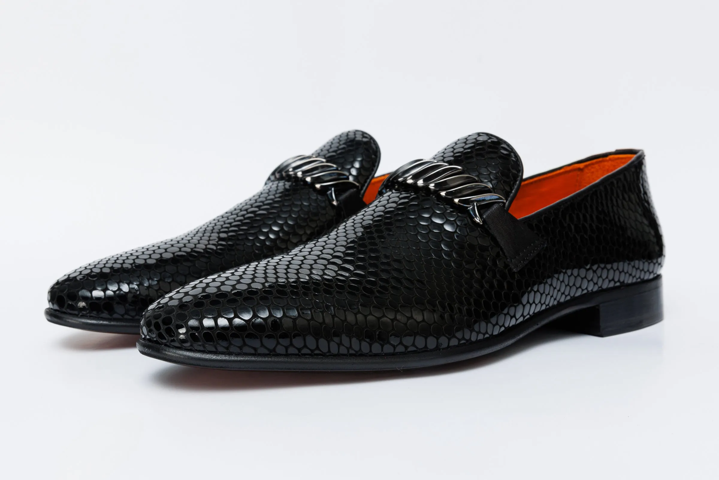 Durable Fabric The King Black Bit Dress Loafer Men Shoe