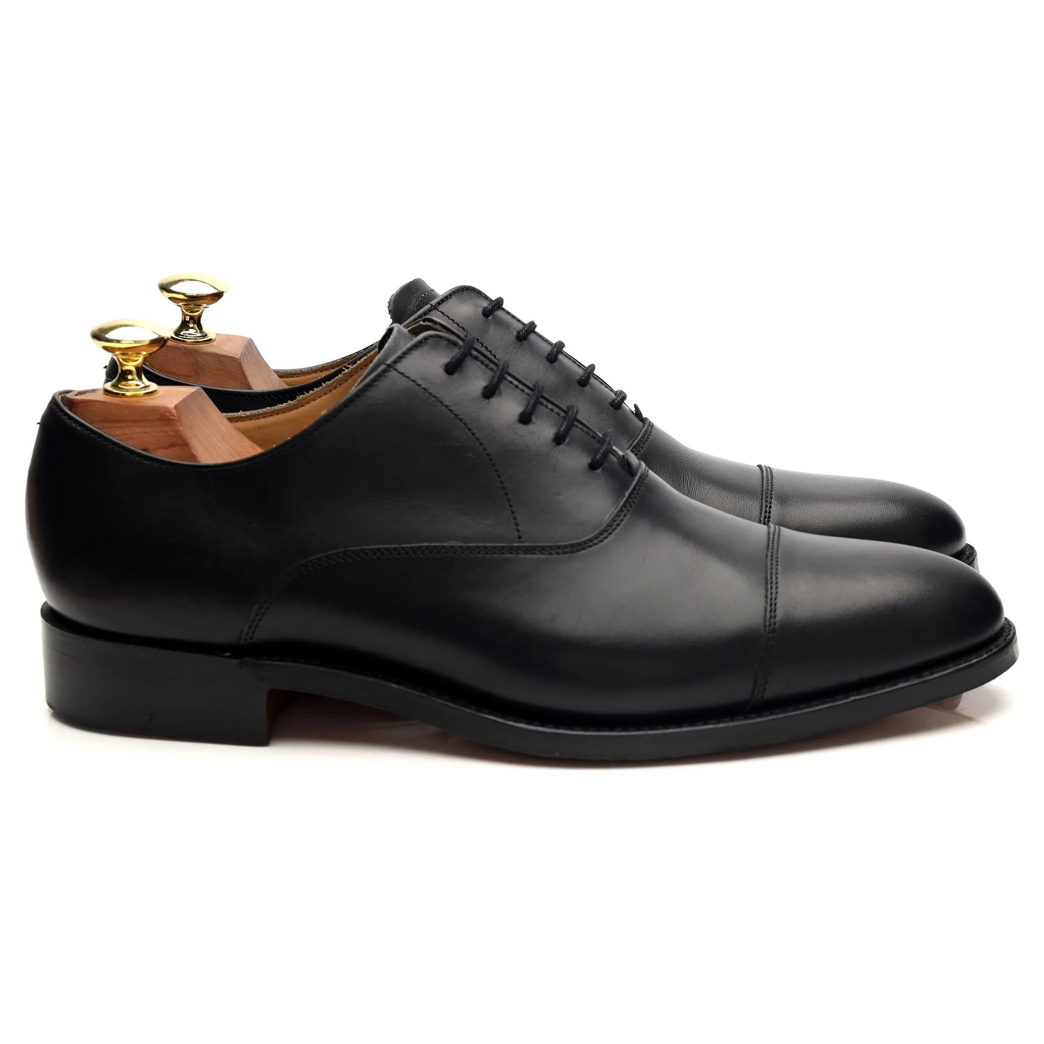 'Duxford' Black Leather Oxford UK 7.5 G Soft Leather Leather Slip On