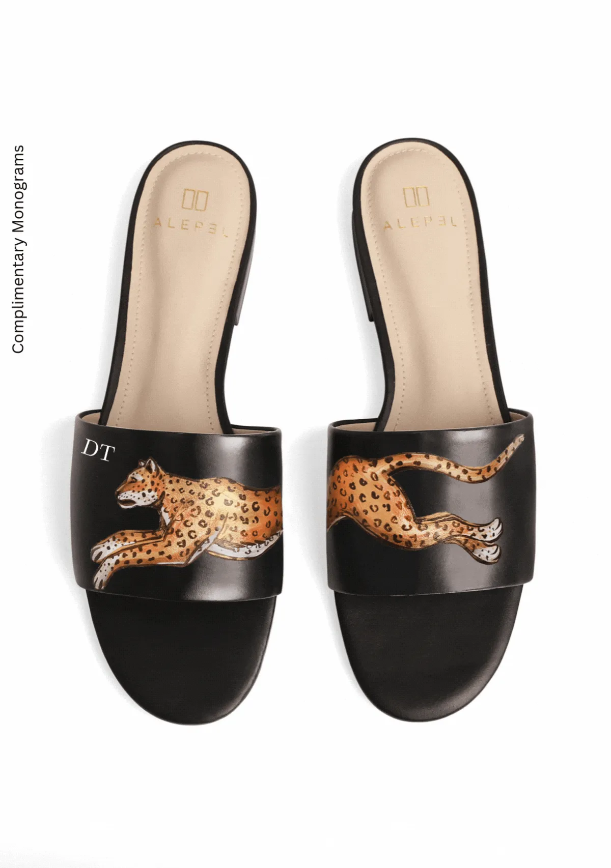 Easy Fit Leopard Black Slide