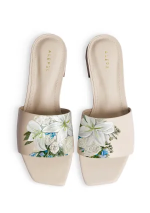 All-Day Wear Beach Slip Bridal Bouquet Beige Square