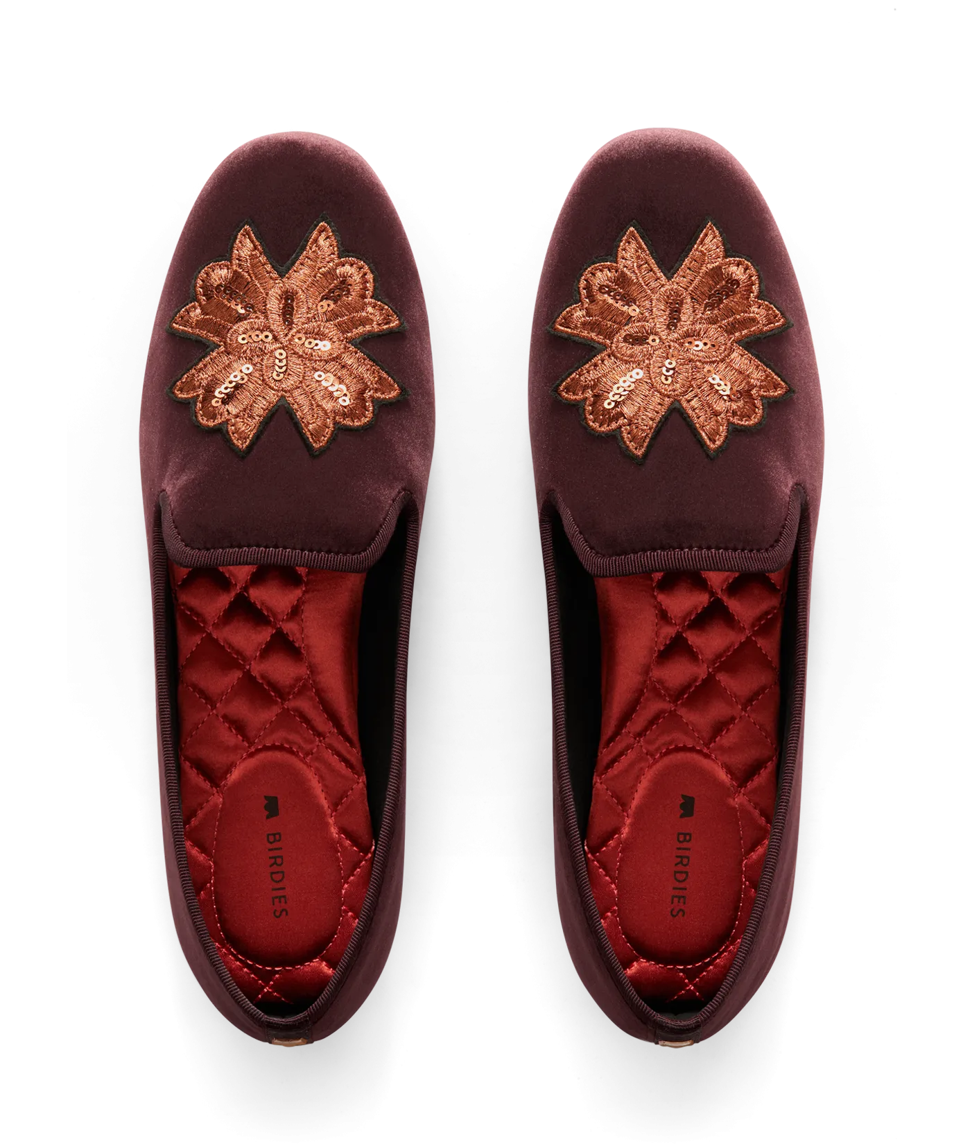 Effortless Fit The Starling - New Bordeaux Velvet Embroidery