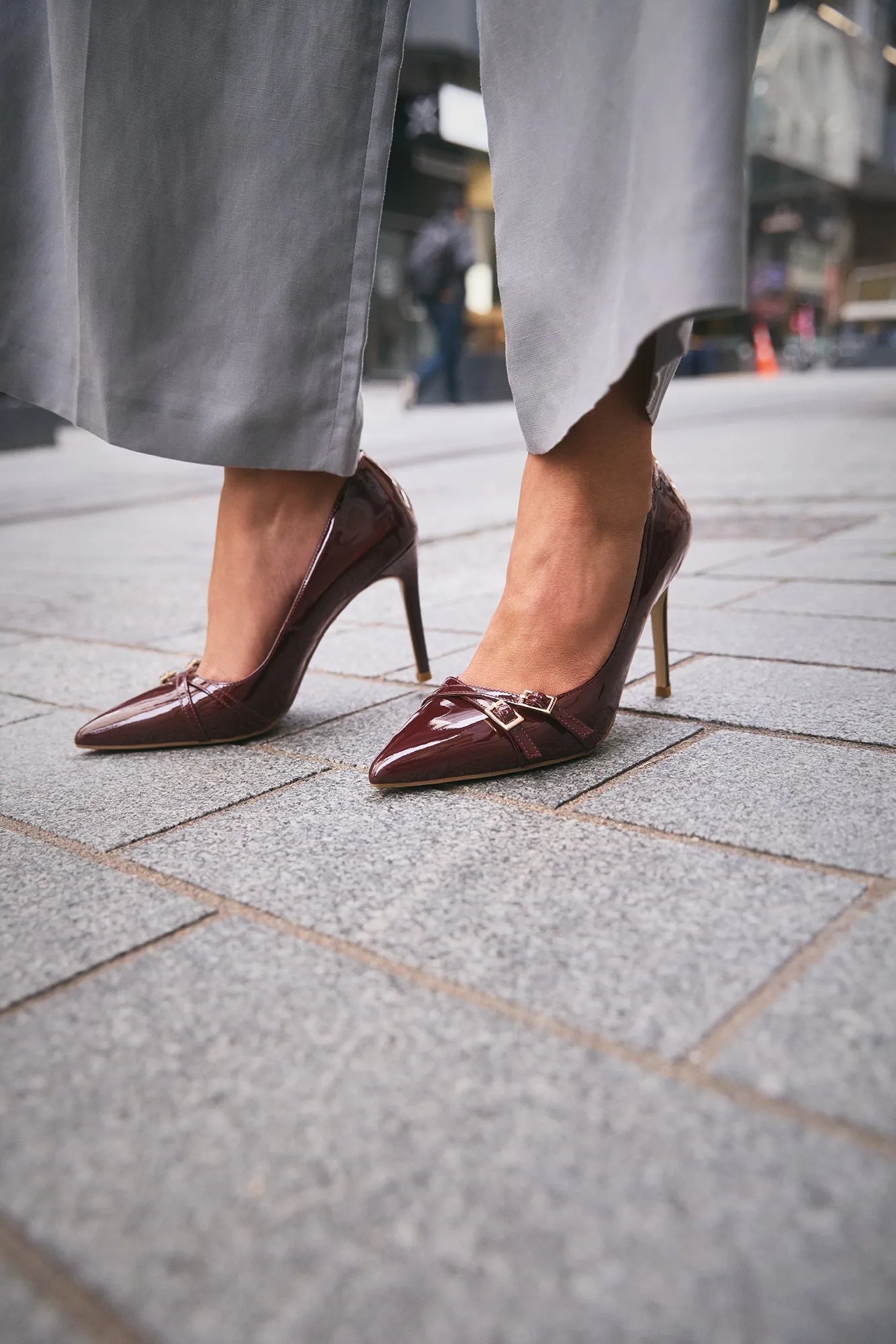 Effortless Heels Nash Heel | Pinot Noir Patent