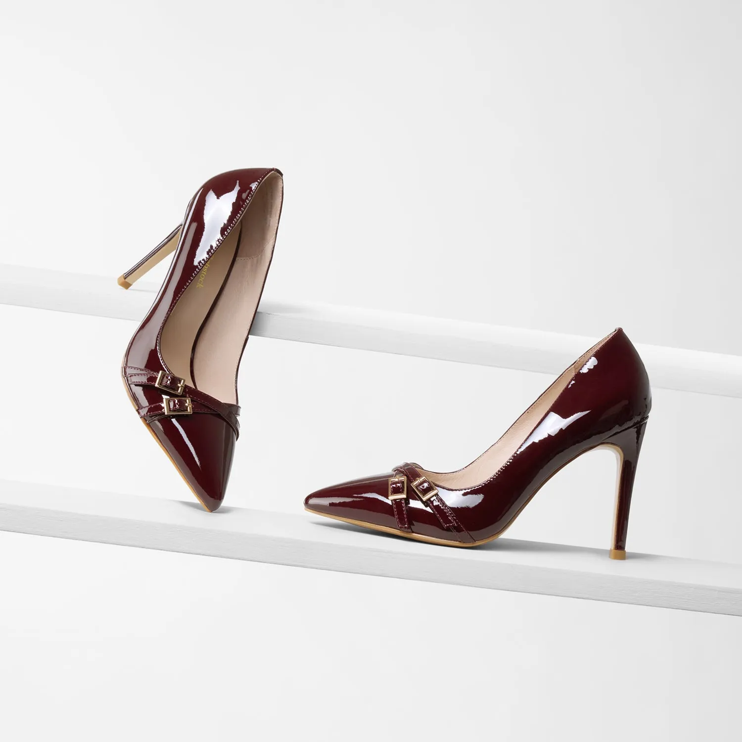 Effortless Heels Nash Heel | Pinot Noir Patent