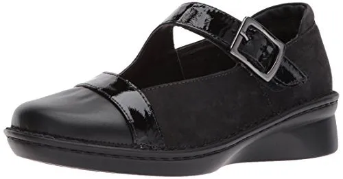 Naot Rhythm Mary Jane Womens Shoes Black Velvet/Black Raven/Black Luster