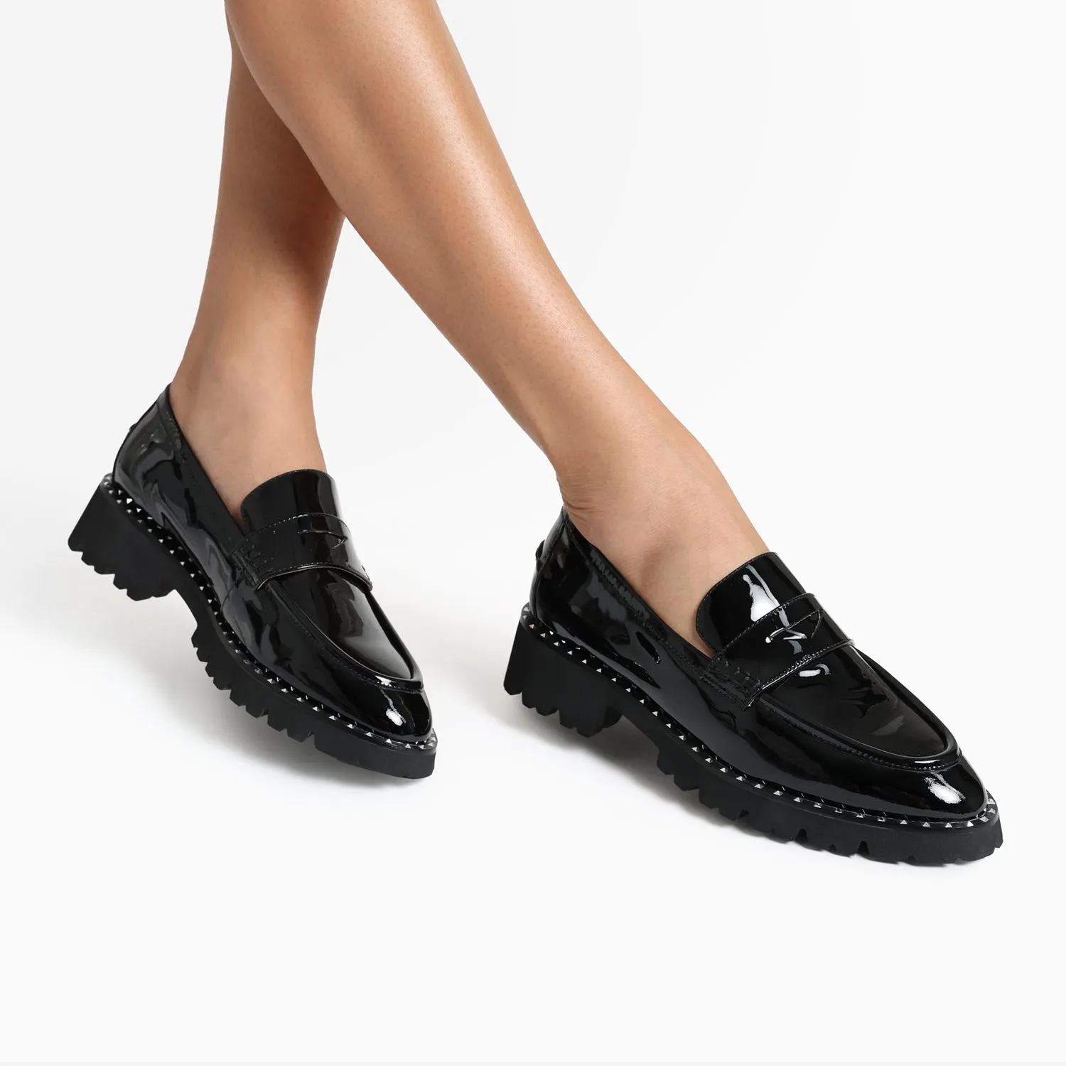 Elegant Everyday Czech Ltd Ed Loafer | Black patent