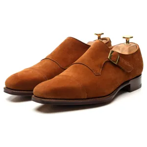 'Ashton' Tan Brown Suede Monk Strap UK 6 E Guest Style
