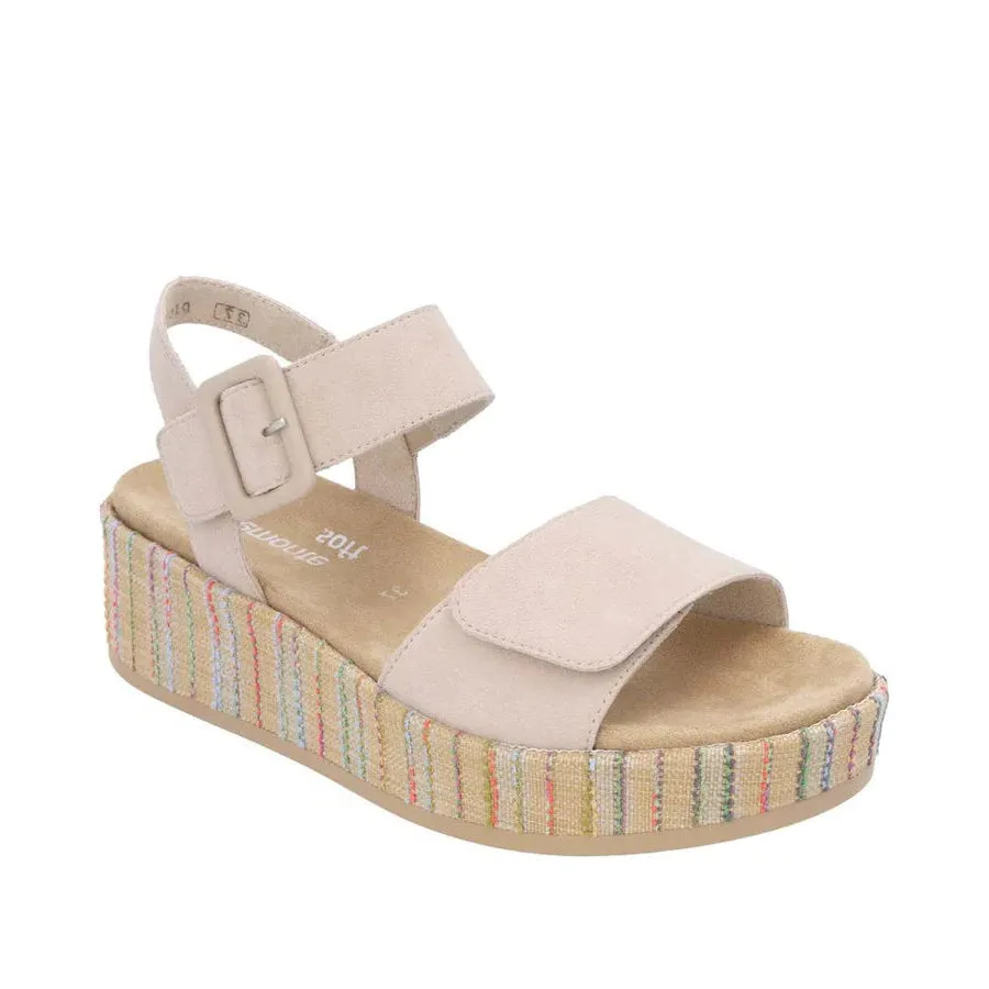 Elegant Night Sandals RIEKER JOCELYN D1N5460 - BEIGE