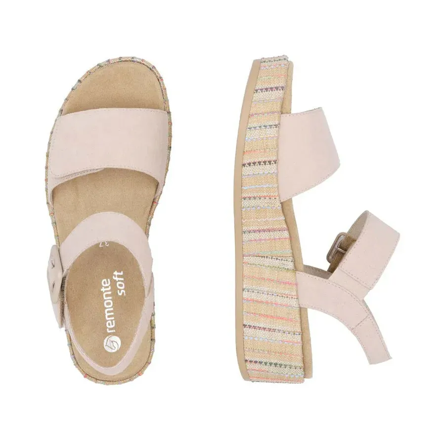 Elegant Night Sandals RIEKER JOCELYN D1N5460 - BEIGE