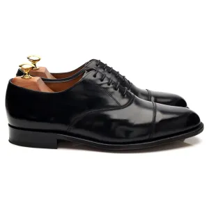 'Arnold' Black Leather Oxford UK 7.5 G Quick Fit Style Smart Fashion