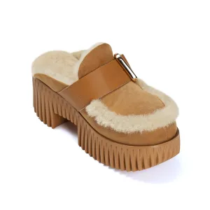 4CCCCEES PLIA AMBER CLOGS - CAMEL Total Fit Push Forward