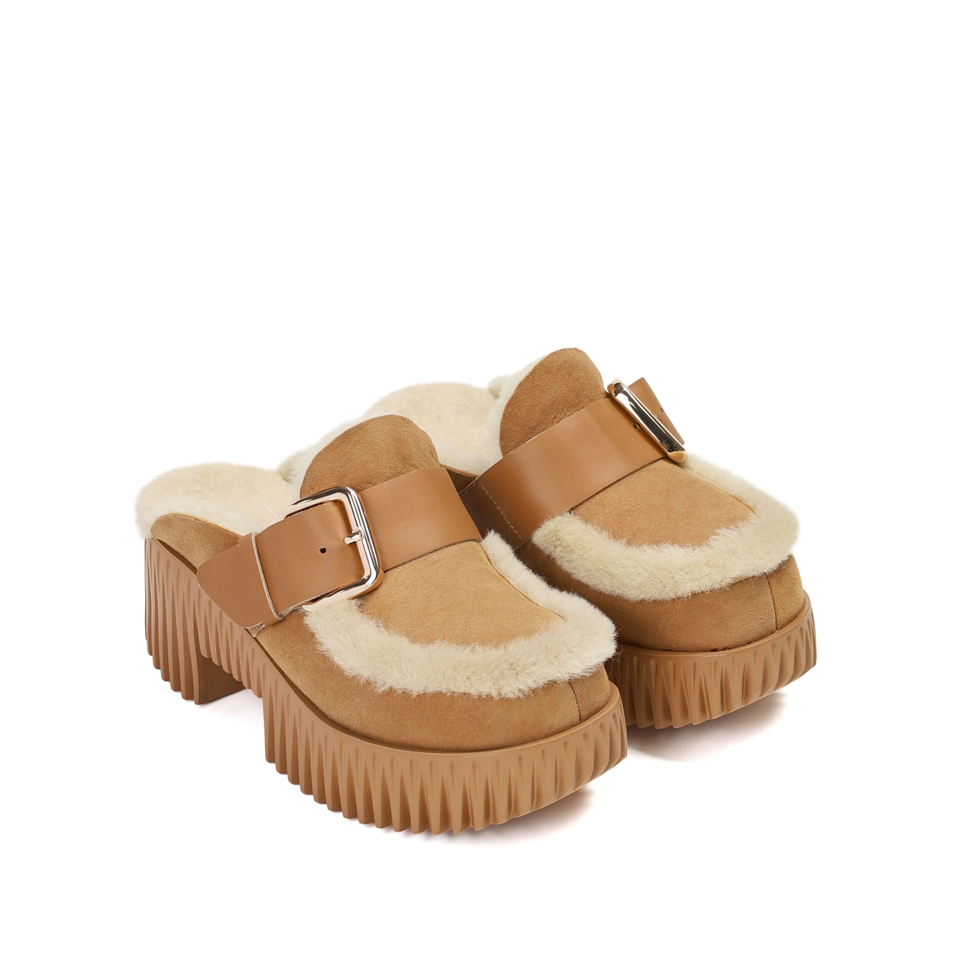 Elite Design 4CCCCEES PLIA AMBER CLOGS - CAMEL