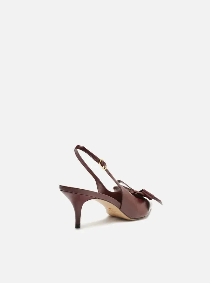 Eliza  Leather Stiletto Pump Trendy Heels