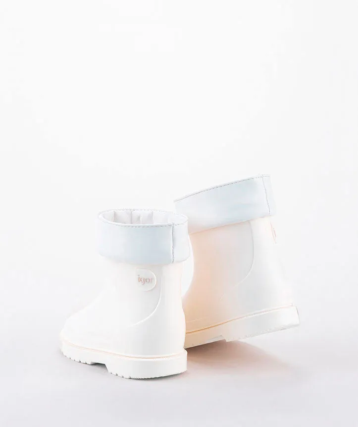 Embellished Kids Igor Girl's and Boy's Bimbi Euri Boots - Blanco