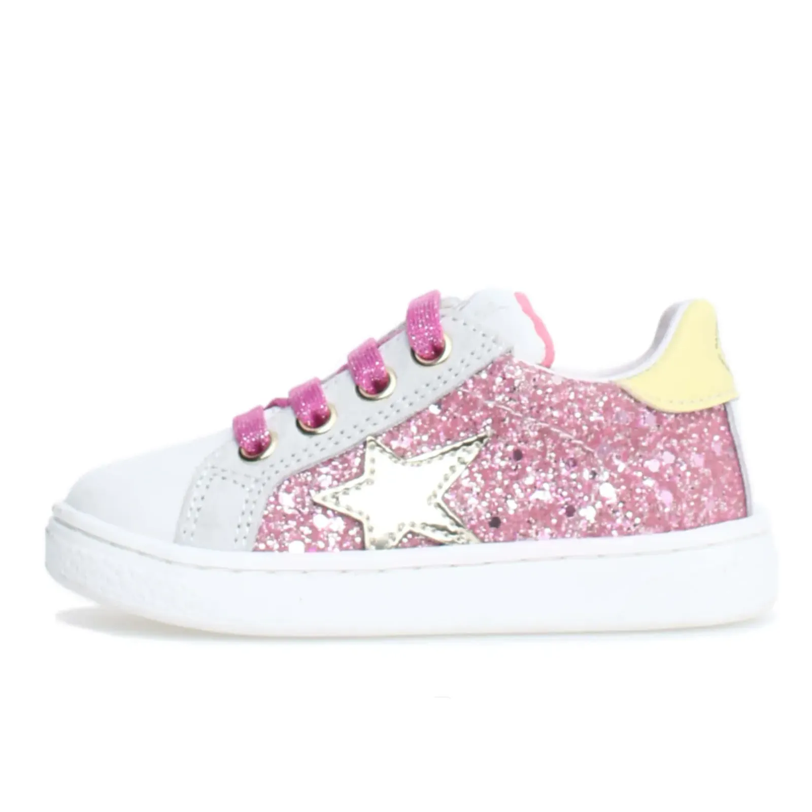 Naturino Girl's Pinn Zip Casual Shoes - White/Fuchsia/Paglia Cute kids' outfits Kids' summer shoes