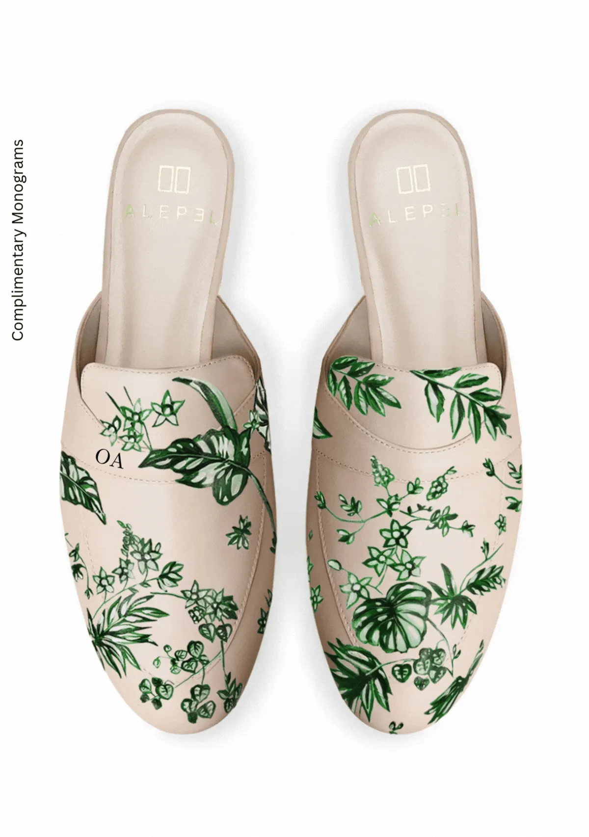 Emerald Jungle Beige Mule Durable Base