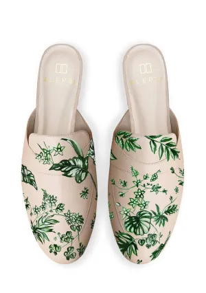 Smart Technology Comfy Glide Emerald Jungle Beige Mule